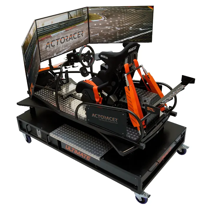 ACTORACER ULTIMATE Rennsimulator – Studioansicht von hinten